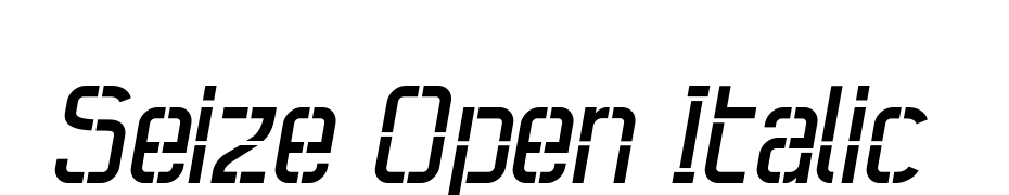 Seize Open Italic Yazı tipi ücretsiz indir